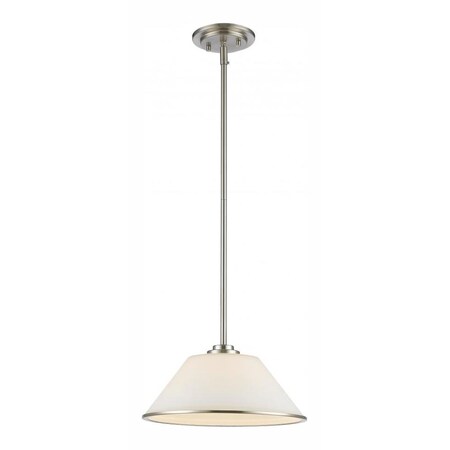 Z-Lite 432MP13-BN 1 Light Mini Pendant, Brushed Nickel